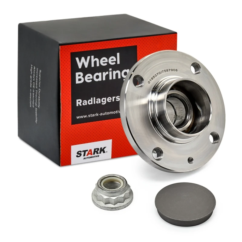 Image of STARK SKWB-0180053 Wheel bearing kit Rear Axle both sides, with integrated ABS sensor Wheel Bearing Kit (654)