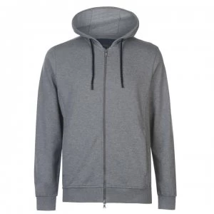 image of Paul And Shark Patch Zip Through Hoodie - Mid Grey 931