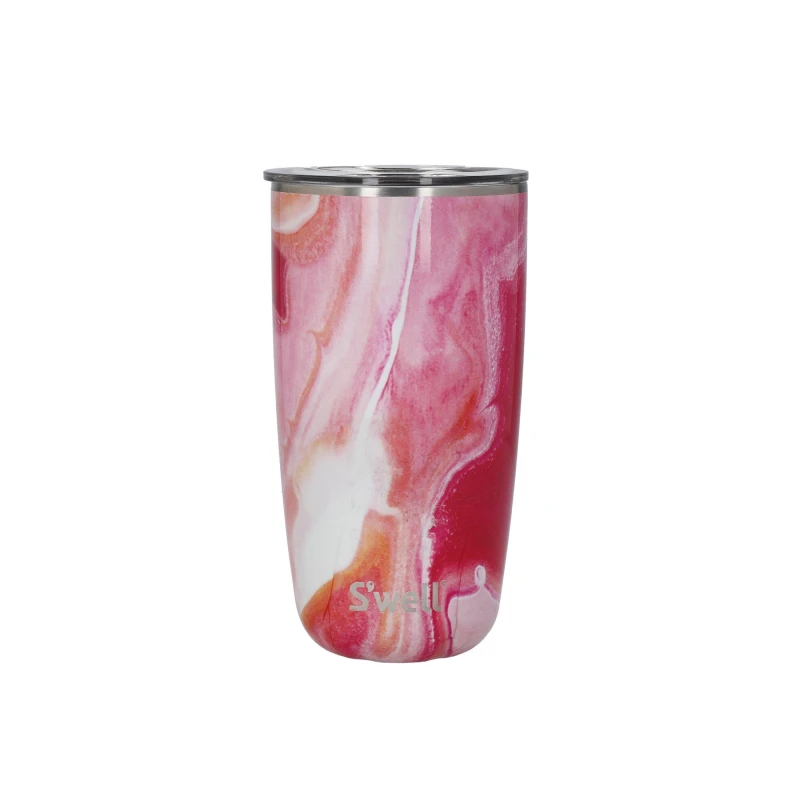 Image of Swell Rose Agate Tumbler with Lid Pink unisex 530ml