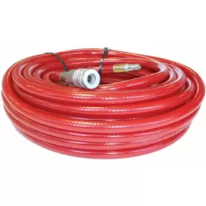 image of P-45973 15m Air Hose c/w ¼ bsp Euro Fittings - Makita