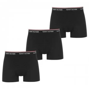 image of Tommy Bodywear 3 Pack Big & Tall Trunks - Black