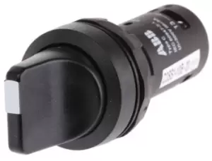 image of Abb 1Sfa619210R1026 Compact 2 Pos Selector Blk-Spring Return