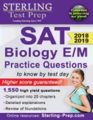 Image of sterling test prep sat biology e m practice questions high yield sat biolog
