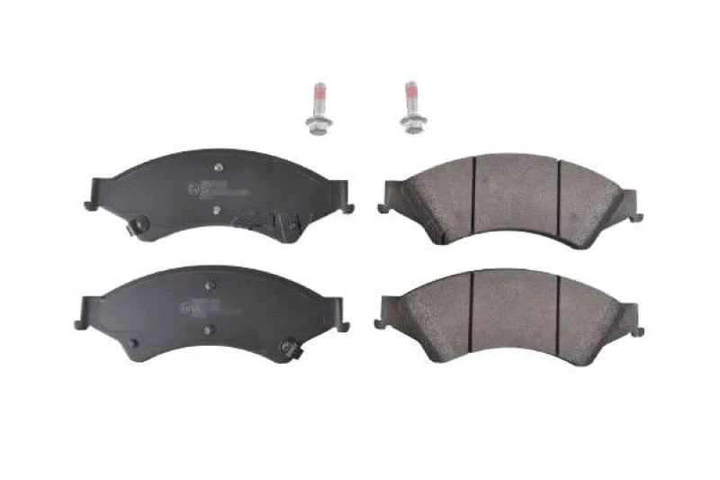Image of SWAG 33 10 7360 Brake pad set Front Axle, with acoustic wear warning, with bolts/screws Brake Pad Set,disc brake (402)
