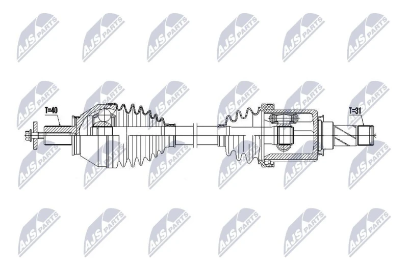 Image of NTY Drive shaft NTY NPW-LR-035