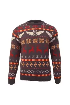 image of Icons Fair Isle Knitted Christmas Jumper