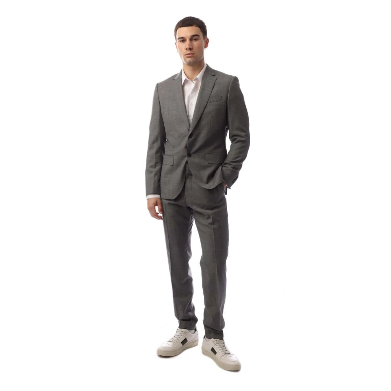 Image of Boss Mens Precision Tailored Suits Silver male 34 (44)