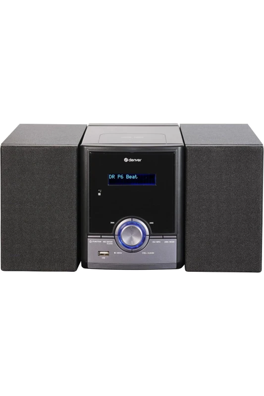 Image of Denver Denver MDA-285 DAB+ FM CD Micro System with Bluetooth, USB, Alarm Clock & Remote Black