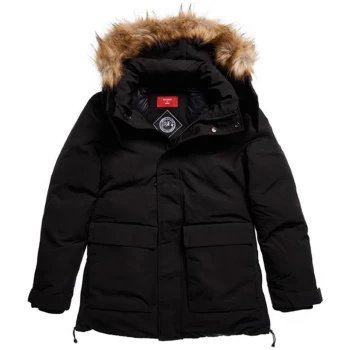 Image of Superdry Everest Parka Jacket - Black 02A
