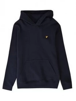 Image of Lyle & Scott Boys Classic Overhead Hoodie - Black, Size 10-11 Years