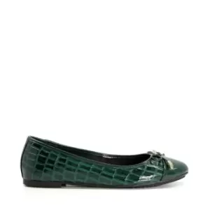 image of Dune London Hartleys Ballet Pumps - Green