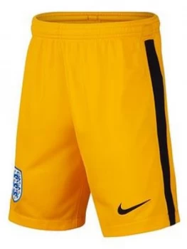 Nike Junior England Euro 20 Home Goal Keeper Stadium Short, Yellow, Size M (10-11 Years)