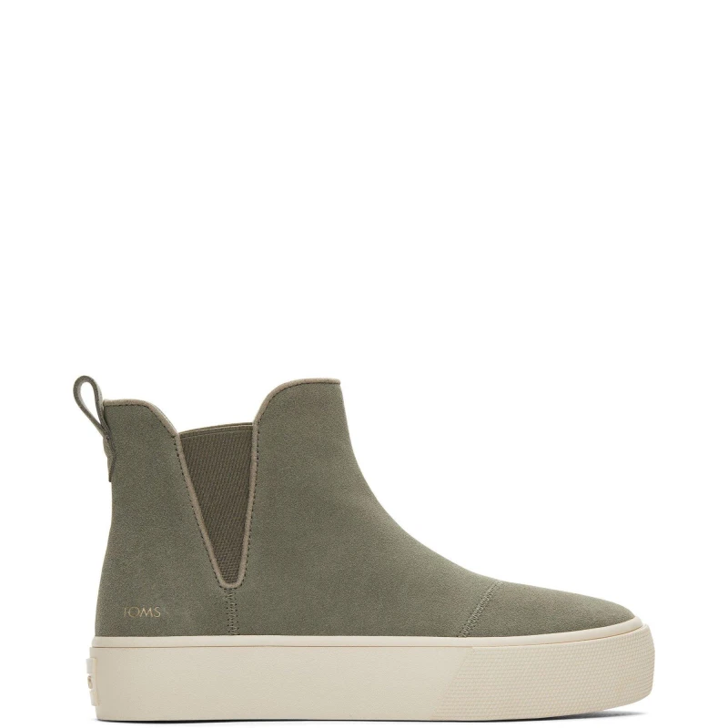 Image of Toms Womens Fenix Flat Ankle Boots Grey female 4 (36.5)