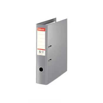 Image of NO.1 Lever Arch File Foolscap Polypropylene 75MM Grey - Outer Carton of 10