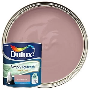 image of Dulux Simply Refresh One Coat Pressed Petal Matt Emulsion Paint 2.5L