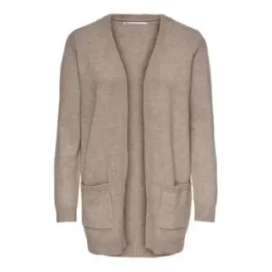 Image of Only Long Sleeve Open Cardigan Ladies - Grey