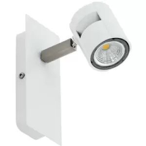 Image of Netlighting Vergiano Single Spotlight White, Satin Nickel 3 Step Dimming