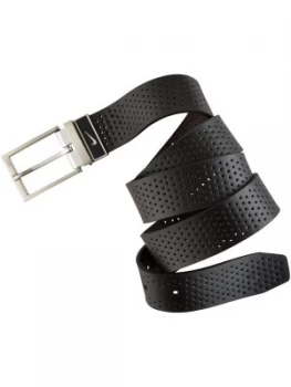 image of Nike Golf Perforated Reversible Belt Black