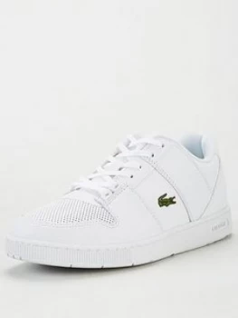 image of Lacoste Thrill Leather Trainers - White