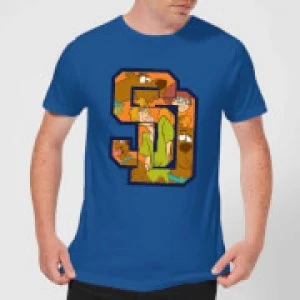 Image of Scooby Doo Collegiate Mens T-Shirt - Royal Blue - L