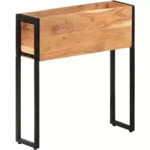 image of Vidaxl - Planter 60x20x68cm Solid Acacia Wood Black