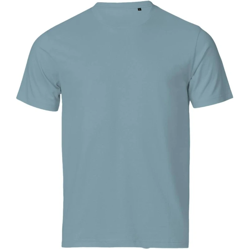 Image of TEE JAYS Mens Unlabeled Luxury T-Shirt in Blue Size: XS Blue Male XS