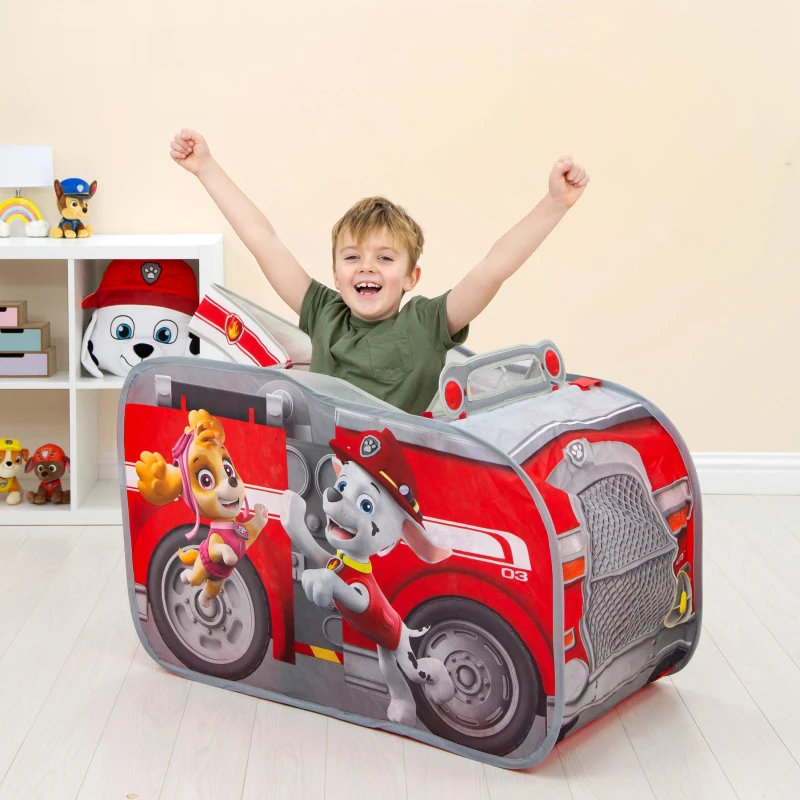 Image of Paw Patrol Fire Engine Pop Up Play Tent Multi unisex One Size
