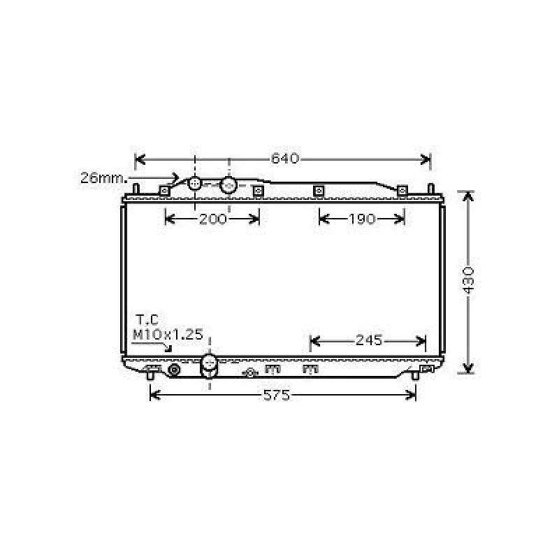 Image of Engine radiator DIEDERICHS DCM2181