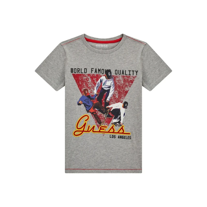 Image of Guess Kid's T-Shirt Guess Beige Male 8 ans