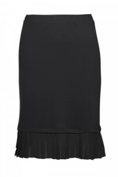 Image of Great Plains Joelle Jersey Pleated Hem Skirt Black
