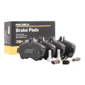 Image of RIDEX Brake pad set VW,MERCEDES-BENZ 402B0204 0044206920,0084205120,A0044206920 A0084205120,2E0698451,2E0698451H