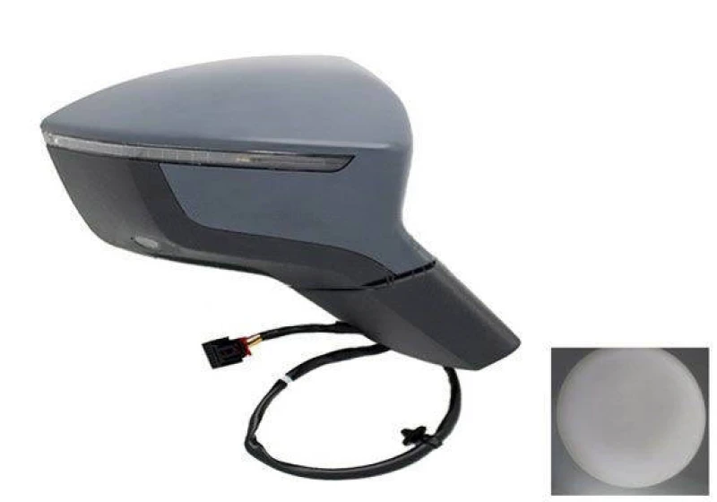 Image of ALKAR 6144094 Wing mirror Right, Electric, with Peripheral Lighting, primed Outside Mirror (50)