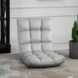 Image of HOMCOM Adjustable Folding Lazy Floor Sofa Chair Lounge Seat Gaming Couch Bed