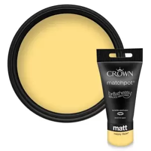 Image of Crown Walls & Ceilings Matt Emulsion Happy Daze Tester - 40ml