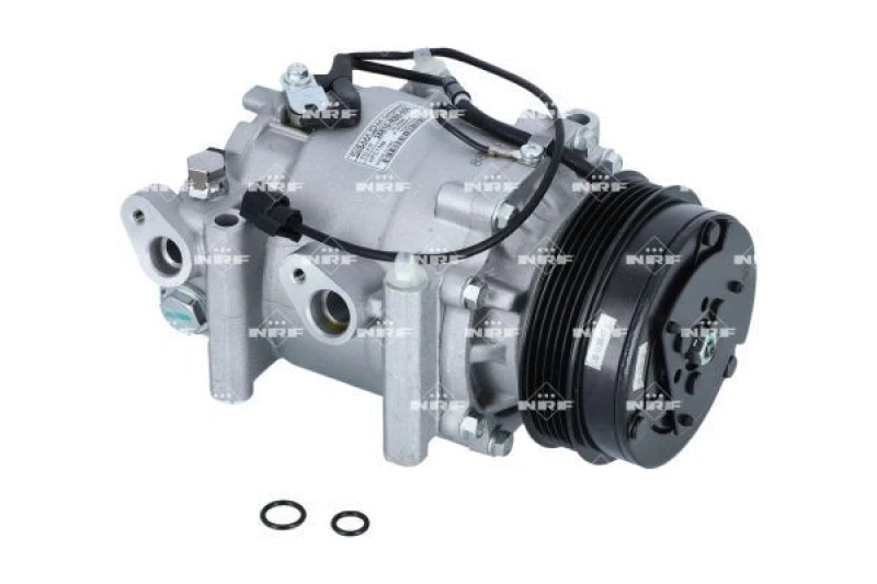 Image of NRF 32727 AC Compressor EASY FIT, PAG 46, with seal ring, with gaskets/seals Compressor,air conditioning (447)