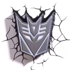 image of Transformers 3D Decepticon Shield Wall Light