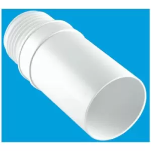 Image of McAlpine Straight Extension MACFIT WC Connector - 90mm Outlet