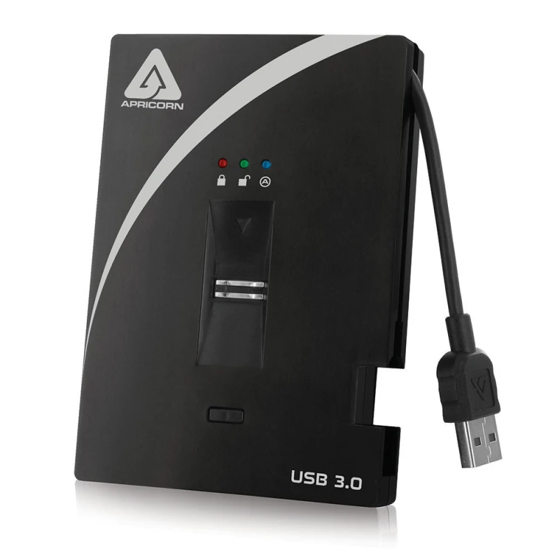 Image of Apricorn Aegis Bio external hard drive 2 TB Black