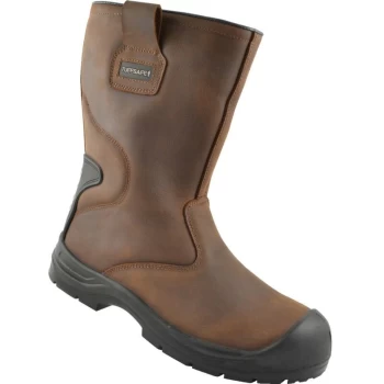 Image of Rigger Boot Brown S3 SRC Size 9 - Tuffsafe