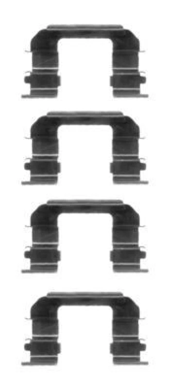 Image of HELLA Brake pad fitting kit HELLA 8DZ 355 203-951