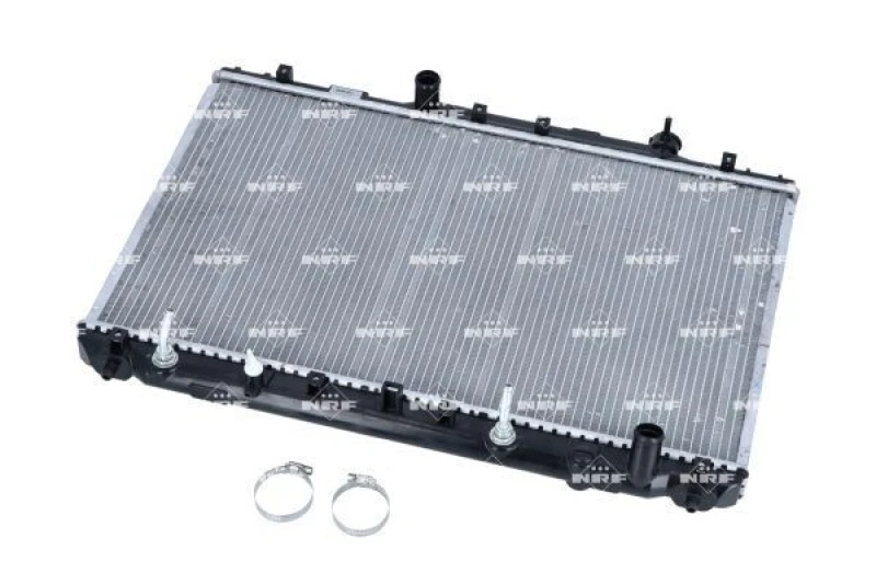 Image of NRF 516721 Engine radiator EASY FIT Brazed cooling fins, Aluminium, with mounting parts Aluminium Radiator,engine cooling (470)