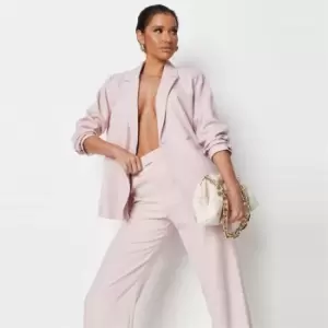 image of Missguided Oversized Db Split Bk Blazer - Pink