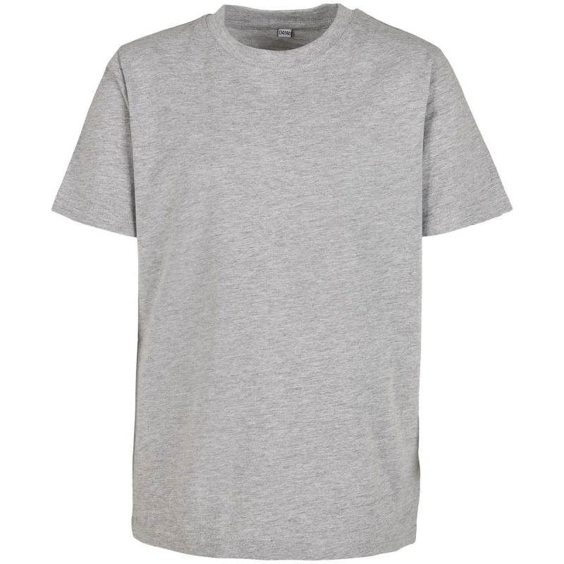 Image of Build Your Brand Basic 2.0 T-Shirt in Grey Size: 4-6 Years Grey Unisex 4-6 Years