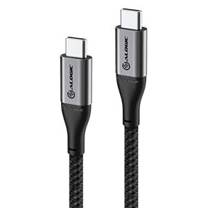 ALOGIC Super Ultra USB 2.0 USB-C to USB-C Cable - 5A / 480 Mbps - Space Grey - 1.5 m