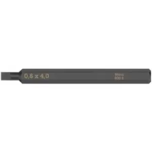 Image of Wera 800 S Slotted Bit for Impact Screwdrivers, 0.8 x 4 x 70 mm - N/A