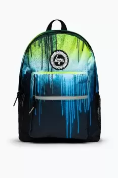 Image of HYPE UNISEX GREEN EARTH DRIPS CREST UTILITY BACKPACK