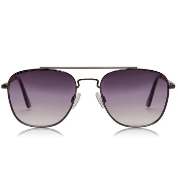 image of Jack Wills Kenley Metal Topbar Navigator Sunglasses - Grey