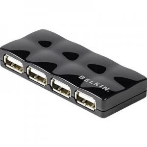 Image of Belkin F5U404CWBLK 4 ports USB 2.0 hub Black