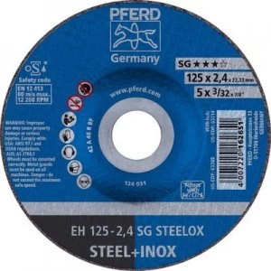 image of PFERD Sg Steelox 61341222 Cutting disc (off-set) 125mm 22.23mm 25 pc(s)