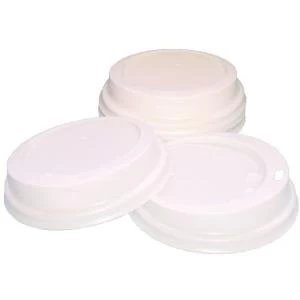 image of Caterpack White 25cl Paper Cup Sip Lids Pack of 100 MXPWL80